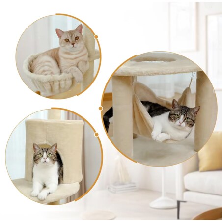 DRAPAK DLA KOTÓW Beżowy P70373