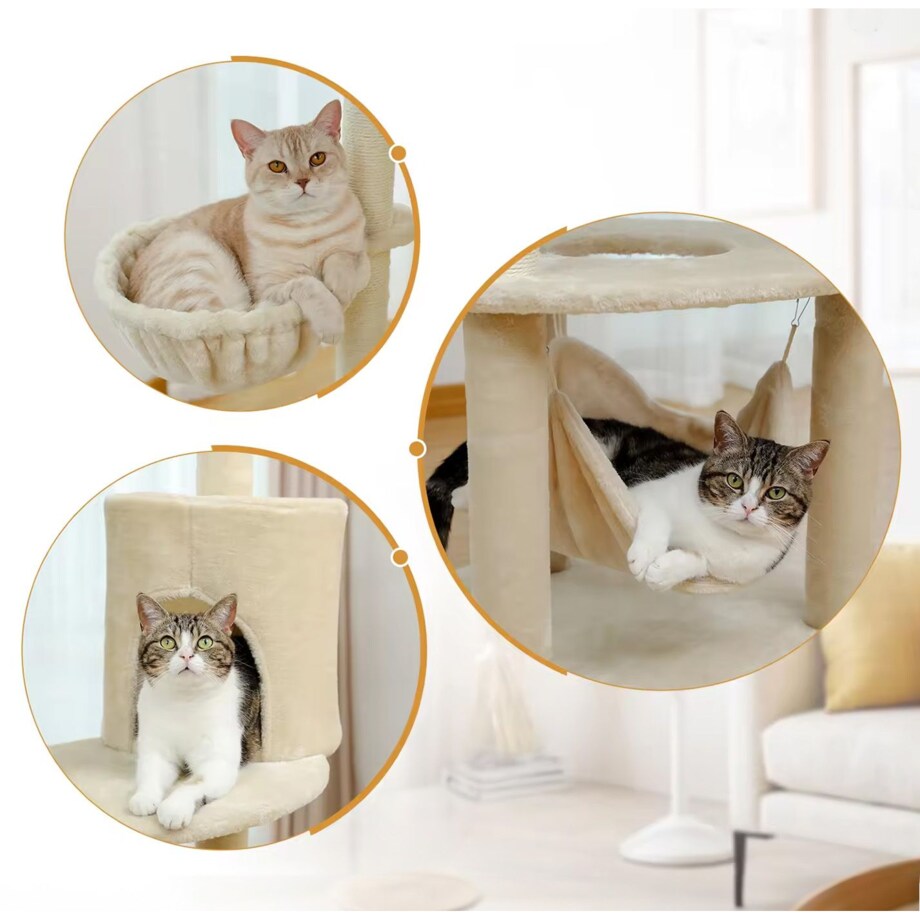 DRAPAK DLA KOTÓW Beżowy P70373