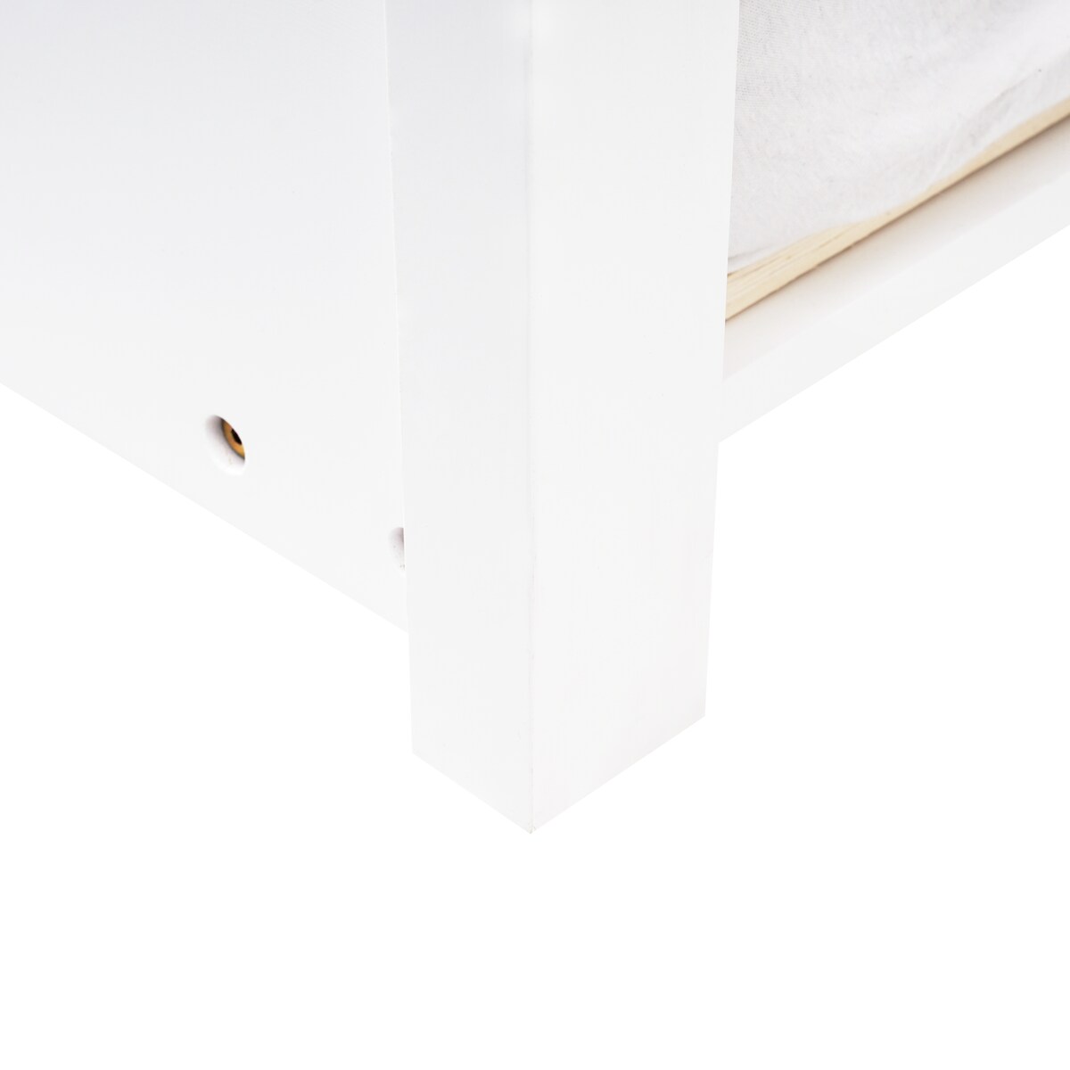Łóżko dziecięce wysuwane Drewno sosnowe TALMONTIERS 90 x 200 cm Biały