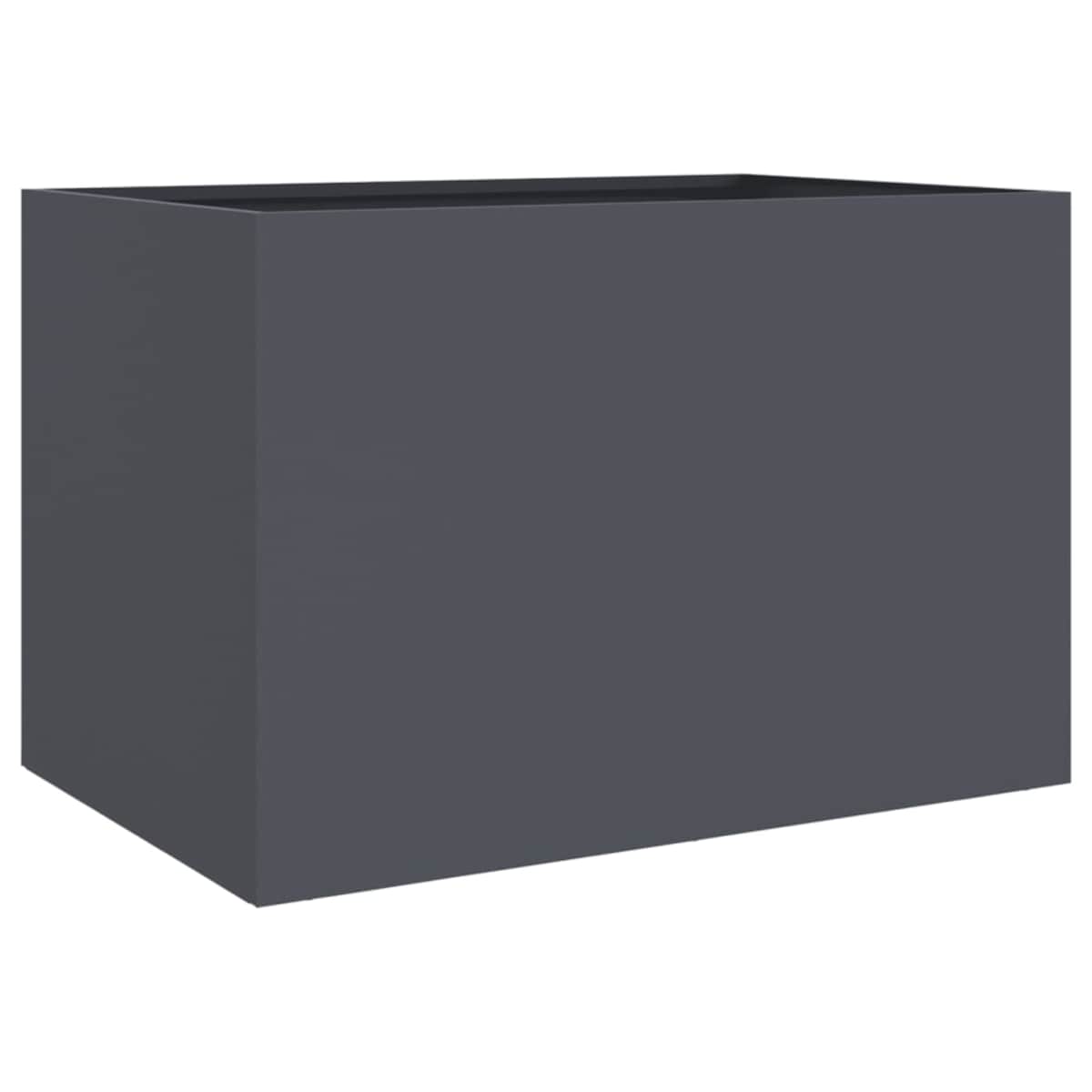 vidaXL Donica, antracytowa, 62x47x46 cm, stal