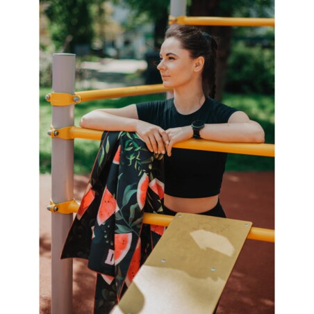 Ręcznik plażowy z mikrofibry antybakteryjny dwustronny Dr.Bacty 70x140 – Arbuz