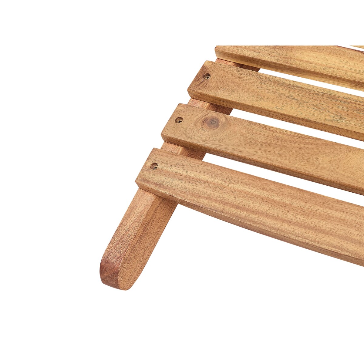 Leżak ogrodowy z poduszką LUINO Drewno akacjowe Złamana biel