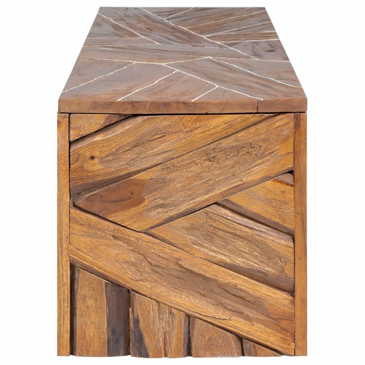 vidaXL Stojak pod telewizor, 110x60x38 cm, lite drewno tekowe