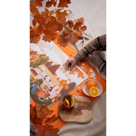 Muno Puzzle "Jesienny Chill" Camper by Katarzyna Bednarska Puzzle 1000 el. w ozdobnej tubie
