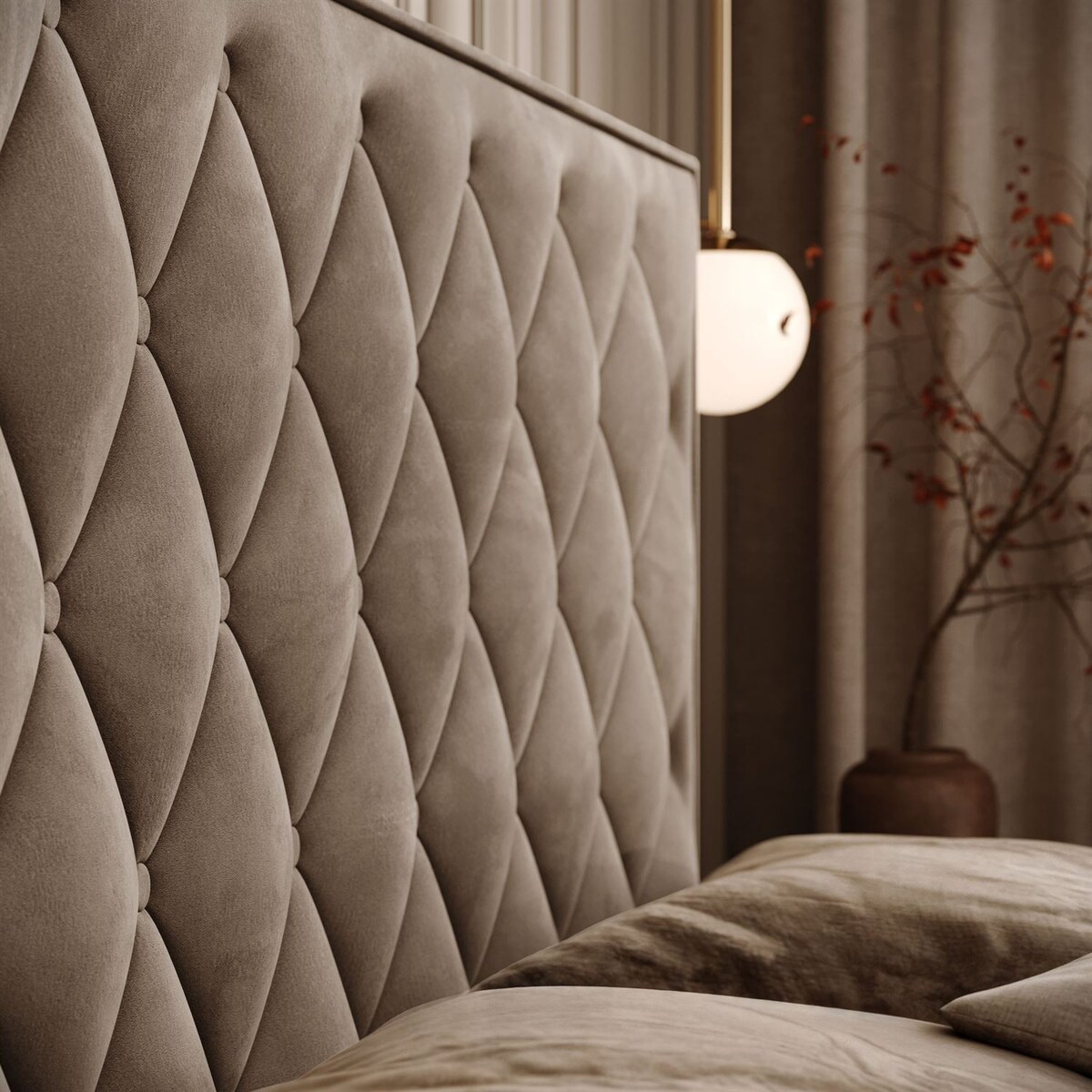 Łóżko kontynentalne INEZ II, pojemnik na pościel, 160x200, Royal Velvet 176, topper