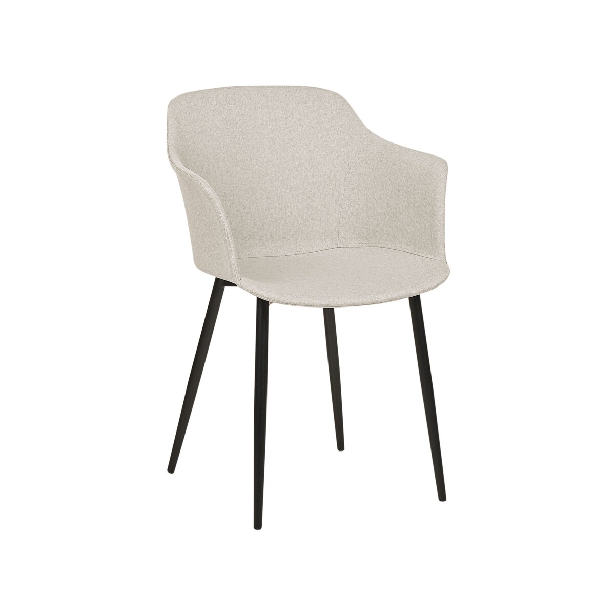 Zestaw 2 krzeseł jasnobeżowy ELIM