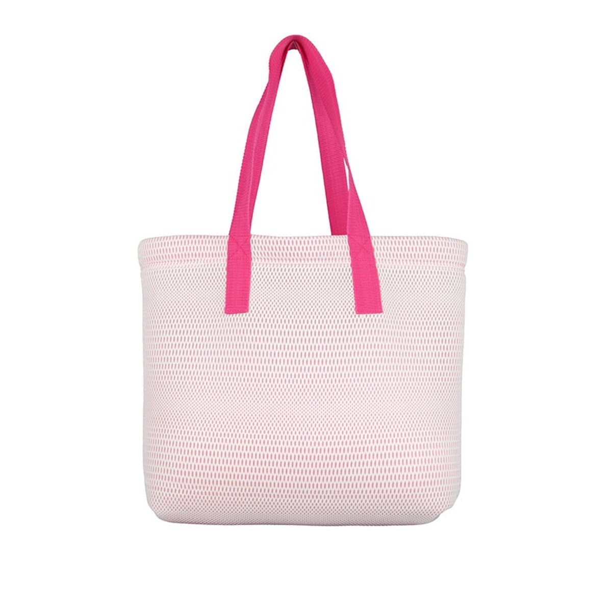 Torba na zakupy różowa z różowymi uchwytami 45×33 cm