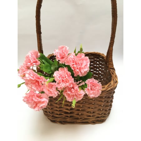 SZTUCZNE RÓŻOWE Goździki bukiet DEKORACJA STROIK WAZONU DONICZKI wiosna