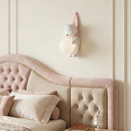 Kinkiet G168-1W Pink Różowy, Tworzywo Sztuczne