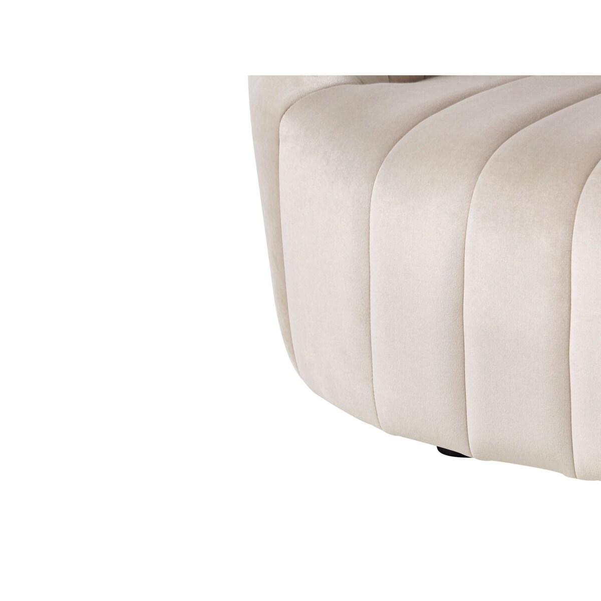 Sofa 2-osobowa welurowa beżowa MALUNG