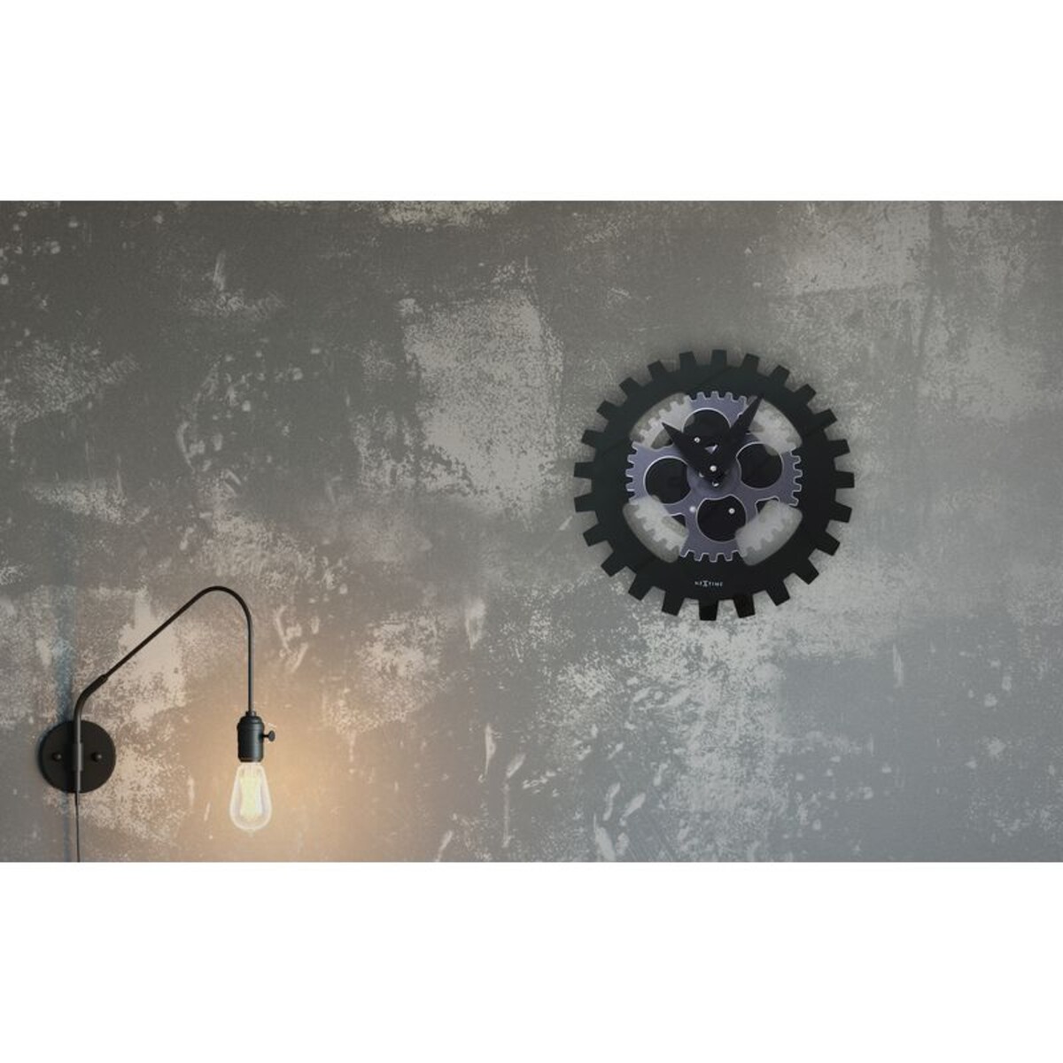 Zegar NeXtime 3241 ZW 'Moving Gears'