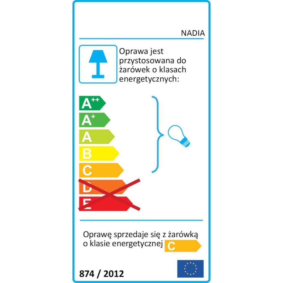 Kinkiet LAMPA ścienna NADIA 01675 Ideus metalowa OPRAWA galeryjka nad obraz satyna