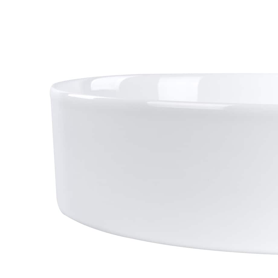Umywalka nablatowa TEBAR Biały ⌀ 40 cm Ceramika