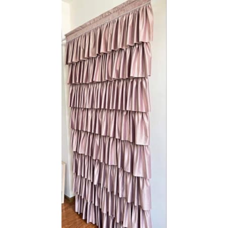 zasłona "romantica" 90x250 cm brudny róż