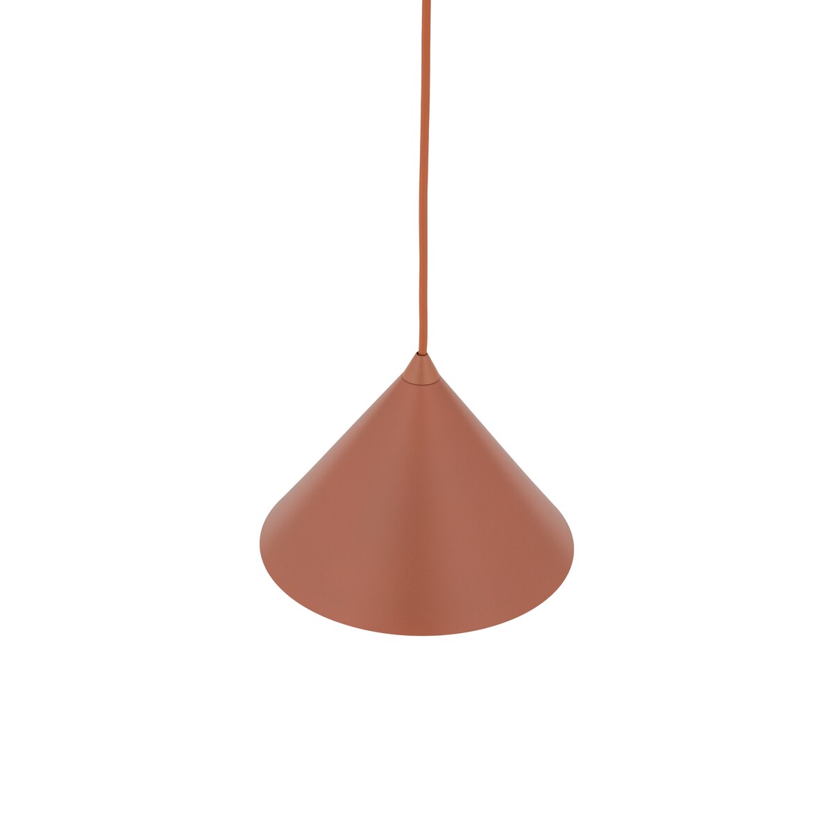 Lampa wisząca TK Lighting CONO BRICK 10076 czerwona E27 metal 19 cm regulowana wysokość do 140 cm
