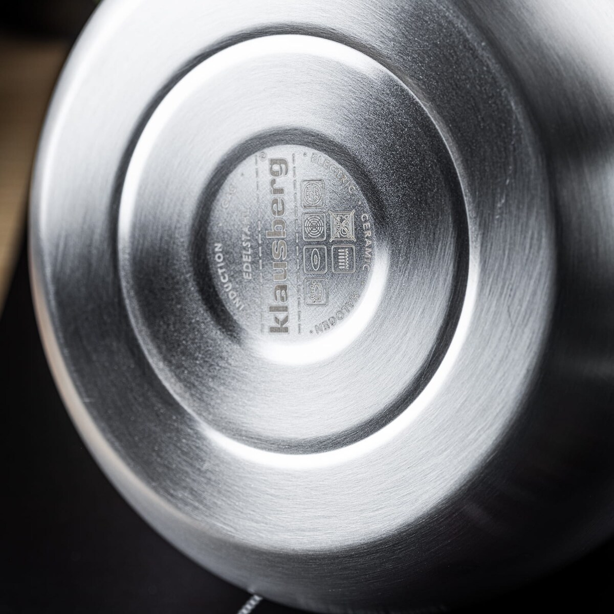 Czajnik stalowy na gaz 2.5L indukcja srebrny satynowy KLAUSBERG