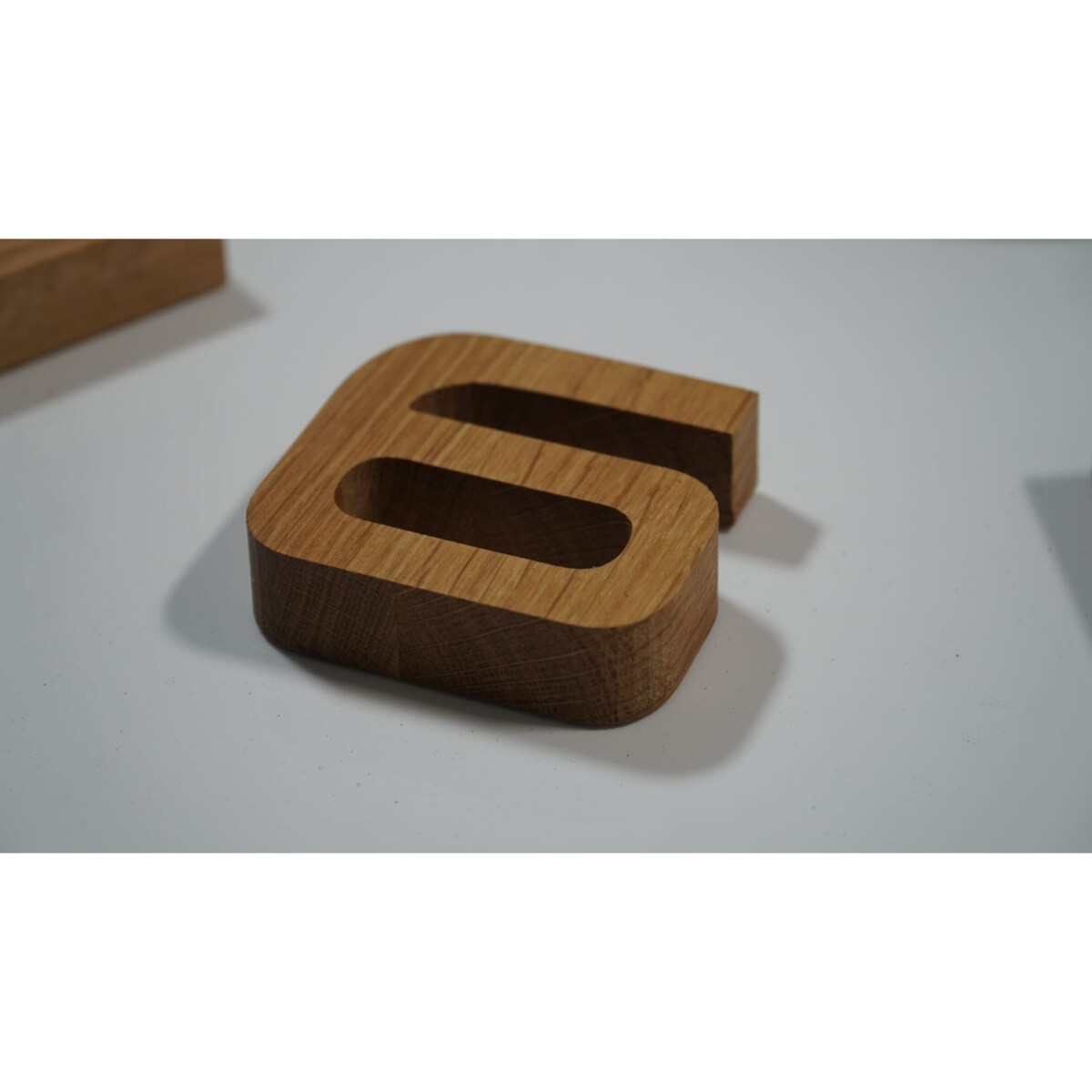 Drewniany zegar ścienny dębowy EKO 75cm