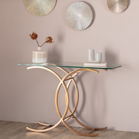 Konsola Chica rose gold 128x40x79cm, 128 x 40 x 79 cm