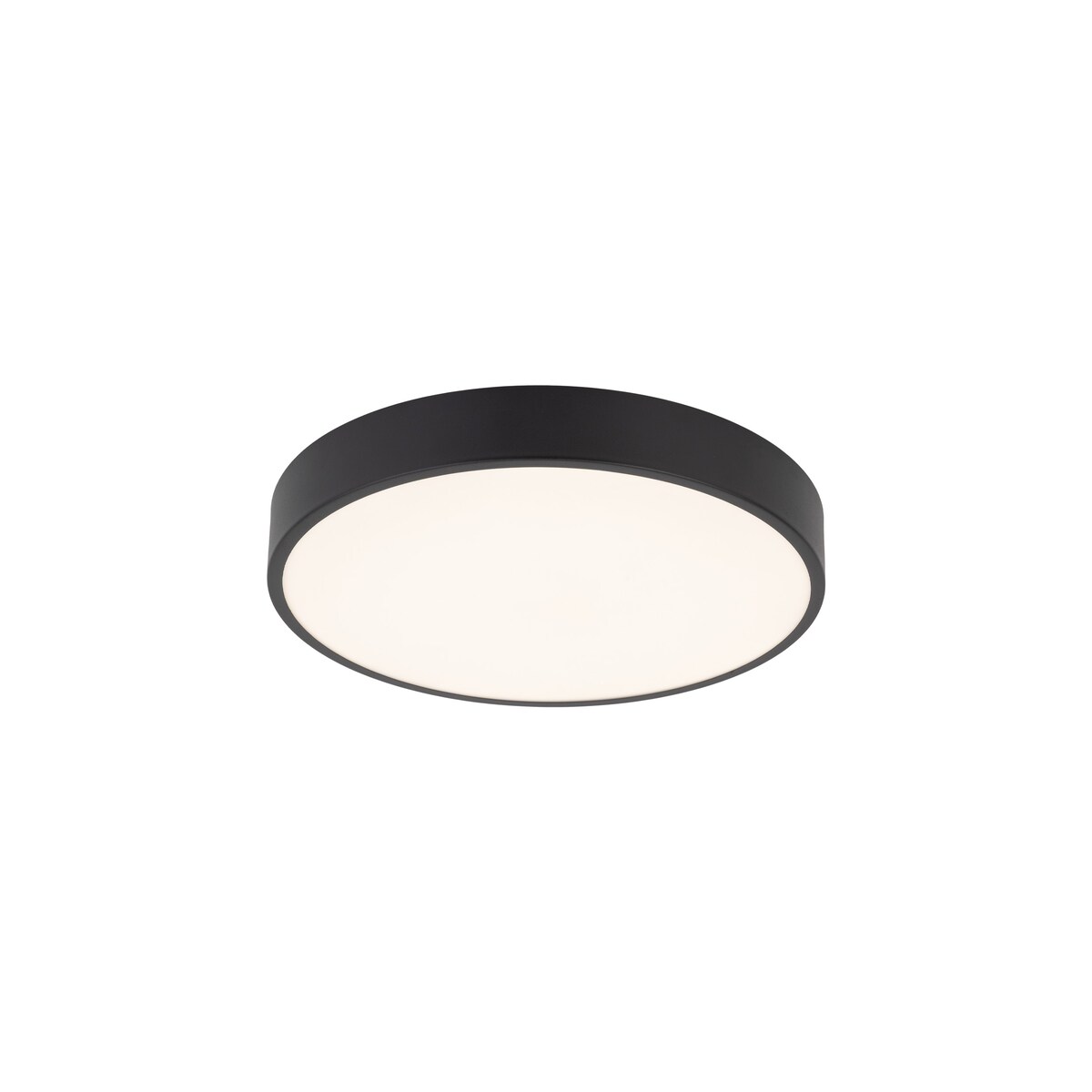 Lampa Sufitowa Łazienkowa Tk Lighting Velis Czarna Plafon Led 24W Ip54 Zmienna Barwa, Ściemniany