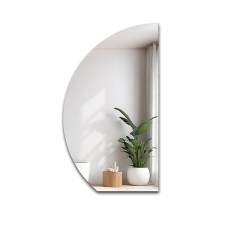 Lustro łazienkowe półokrągłe ze ściętym dołem - HELENA