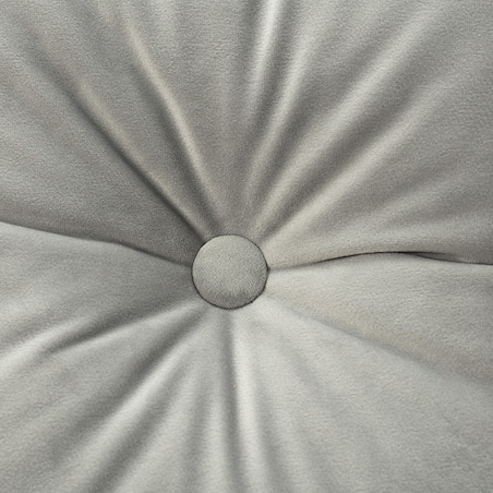Poduszka kwadratowa Velvet z guzikiem, gołębi szary, 37 x 37cm, Velvet
