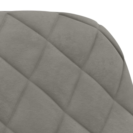 vidaXL Krzesła stołowe, 2 szt., jasnoszare, aksamitne