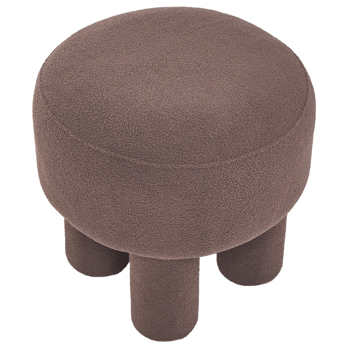 Stołek CANBY Boucle Brązowy