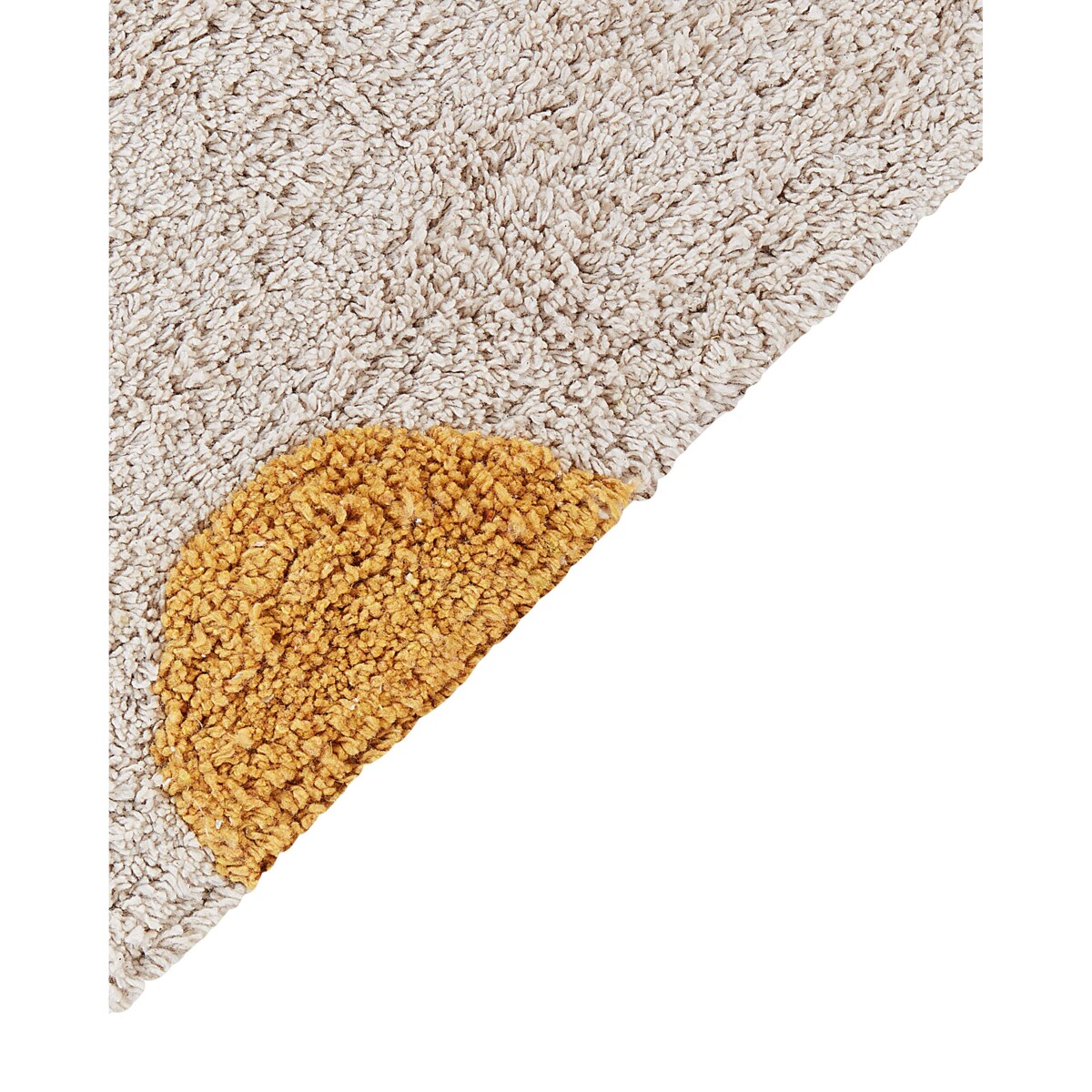 Dywan dziecięcy bawełniany 140 x 200 cm beżowy z żółtym DARDERE