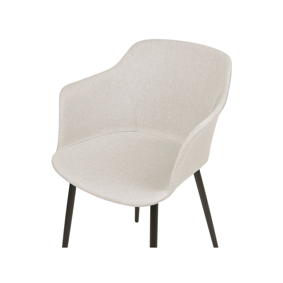 Zestaw 2 krzeseł jasnobeżowy ELIM