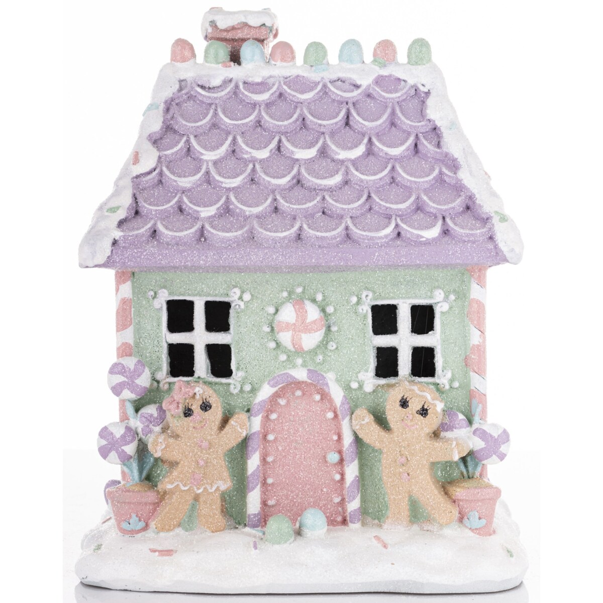 Domek ciasteczkowy LED 21,5x16x14 cm BISCOTTO niebieski