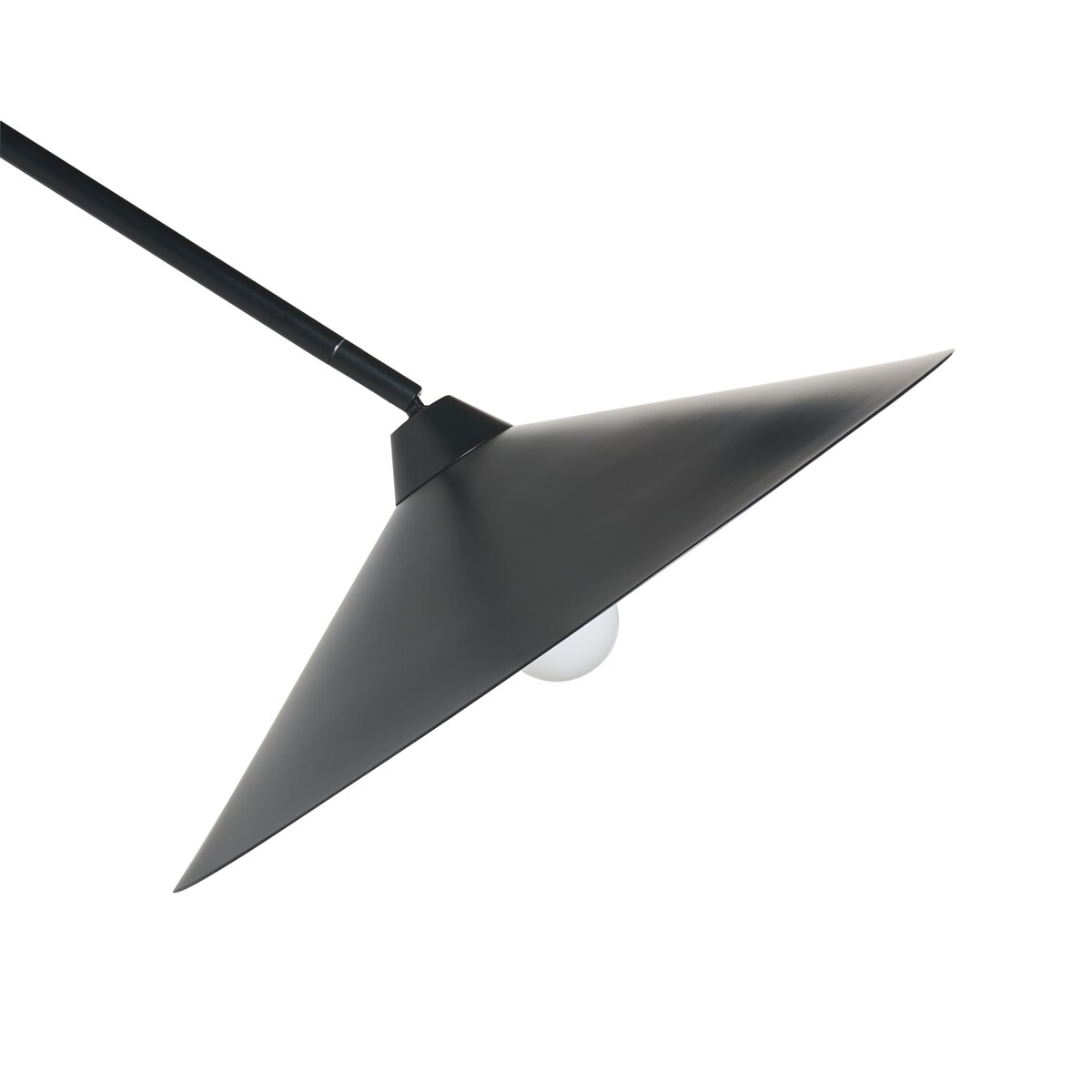 Lampa ścienna NENTON Czarny Metal