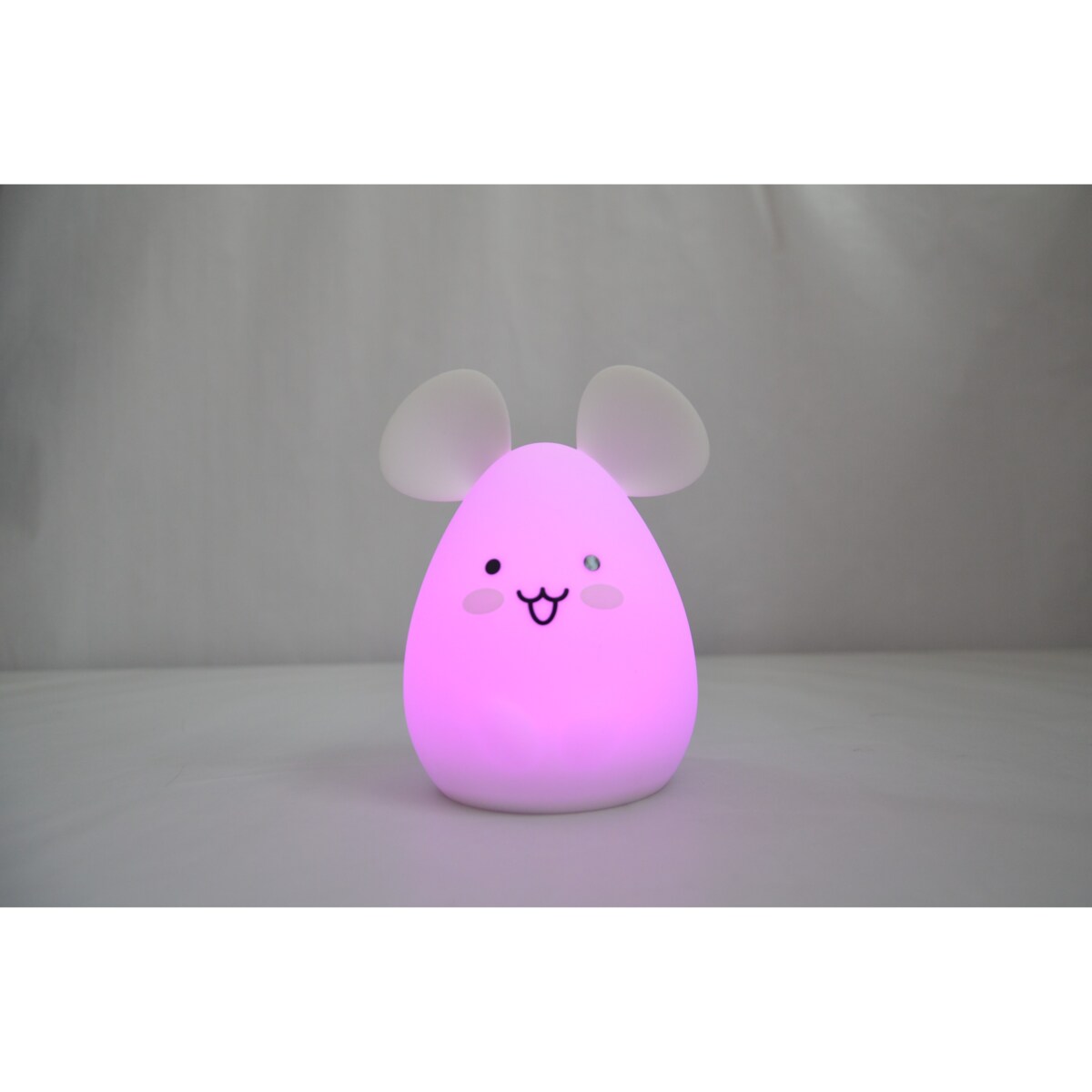 InnoGIO GIOmouse silikonowa lampka mysz LED dotykowa dla dzieci, 8 kolorów ładowana