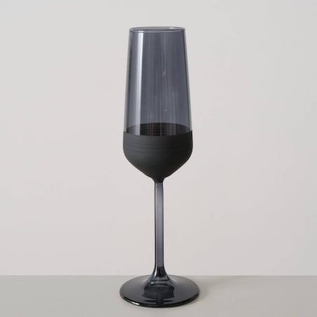 Kieliszek do szampana czarny MOLUNA, 195 ml