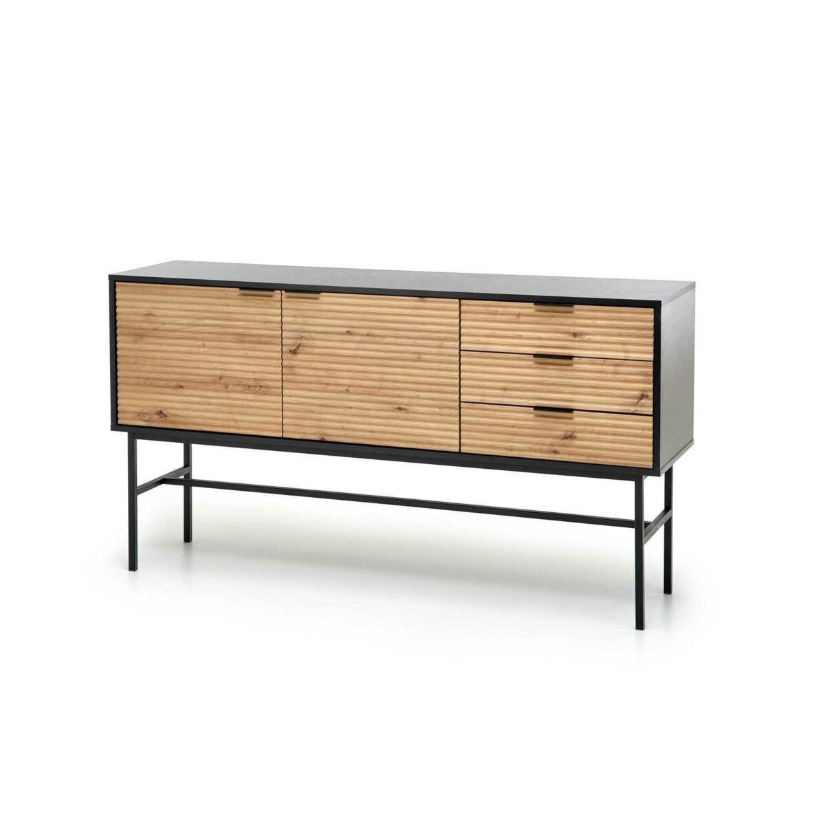KOMODY Nihala 160/40/86 cm DĄB ARTISIAN styl loftowy MDF