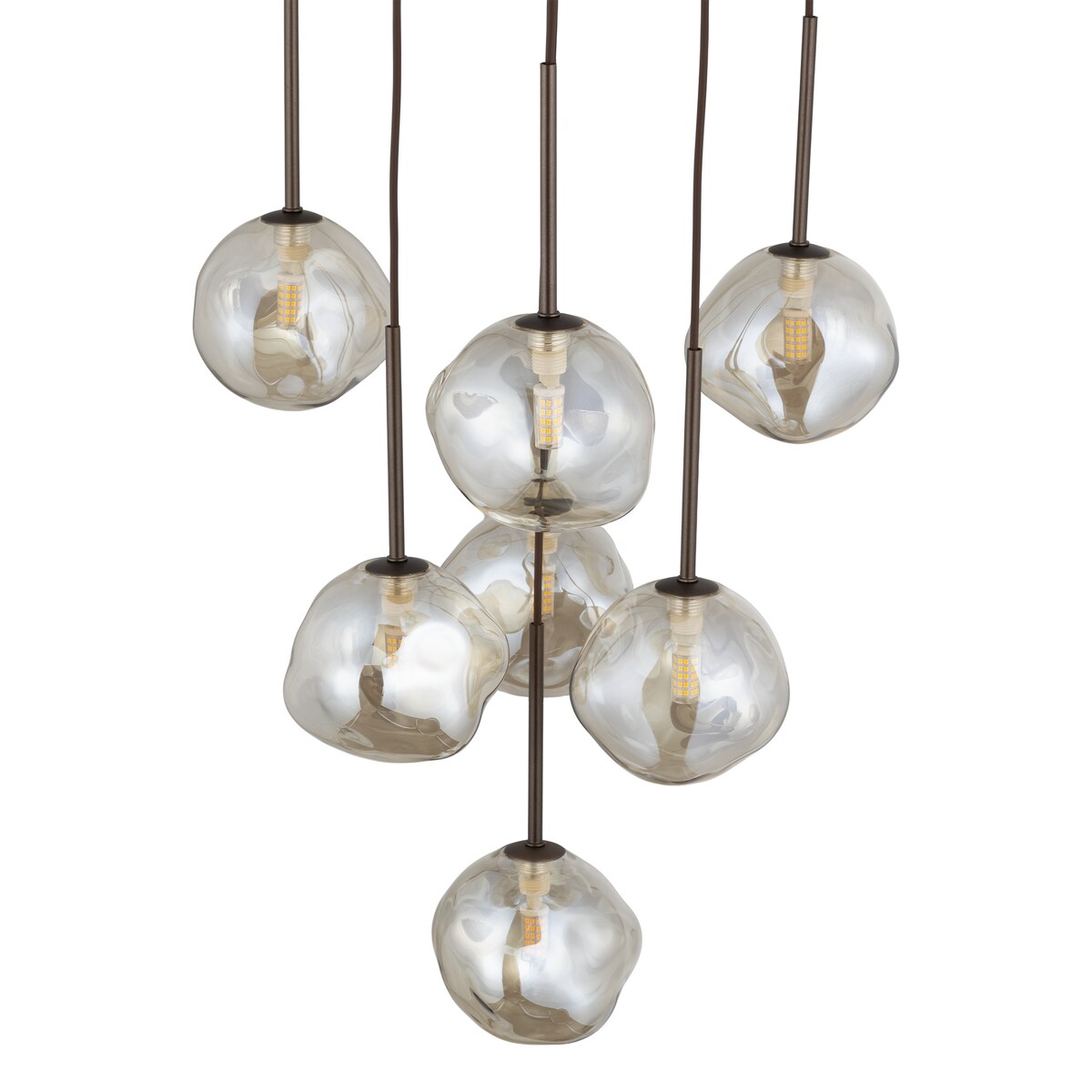 Lampa wisząca TK Lighting LAVA BROWN 11328 brązowa, nowoczesna дизайнерская