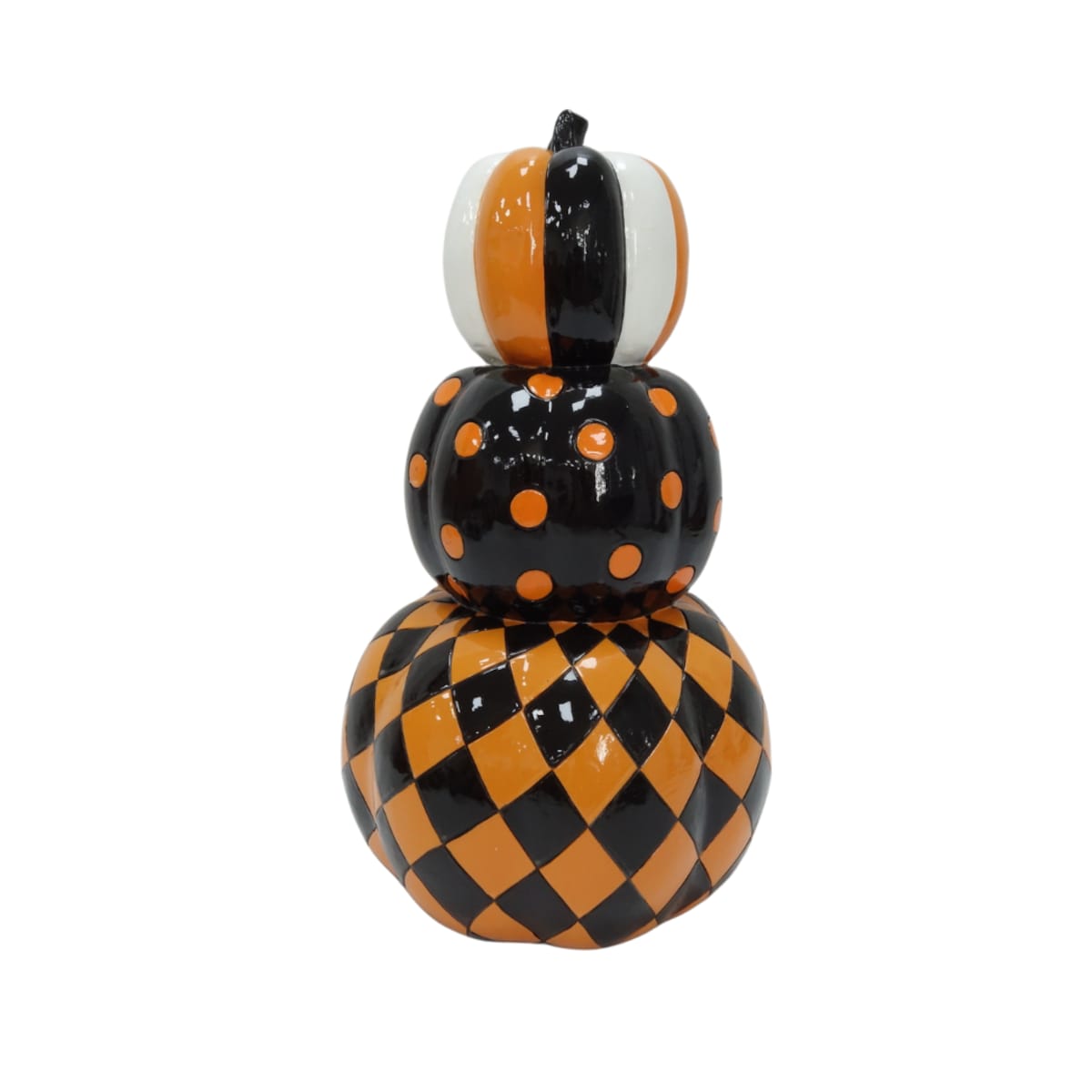 Dekoracja Halloween - bałwanek z 3 dyń 35,5x20x20 cm TURRIS-5
