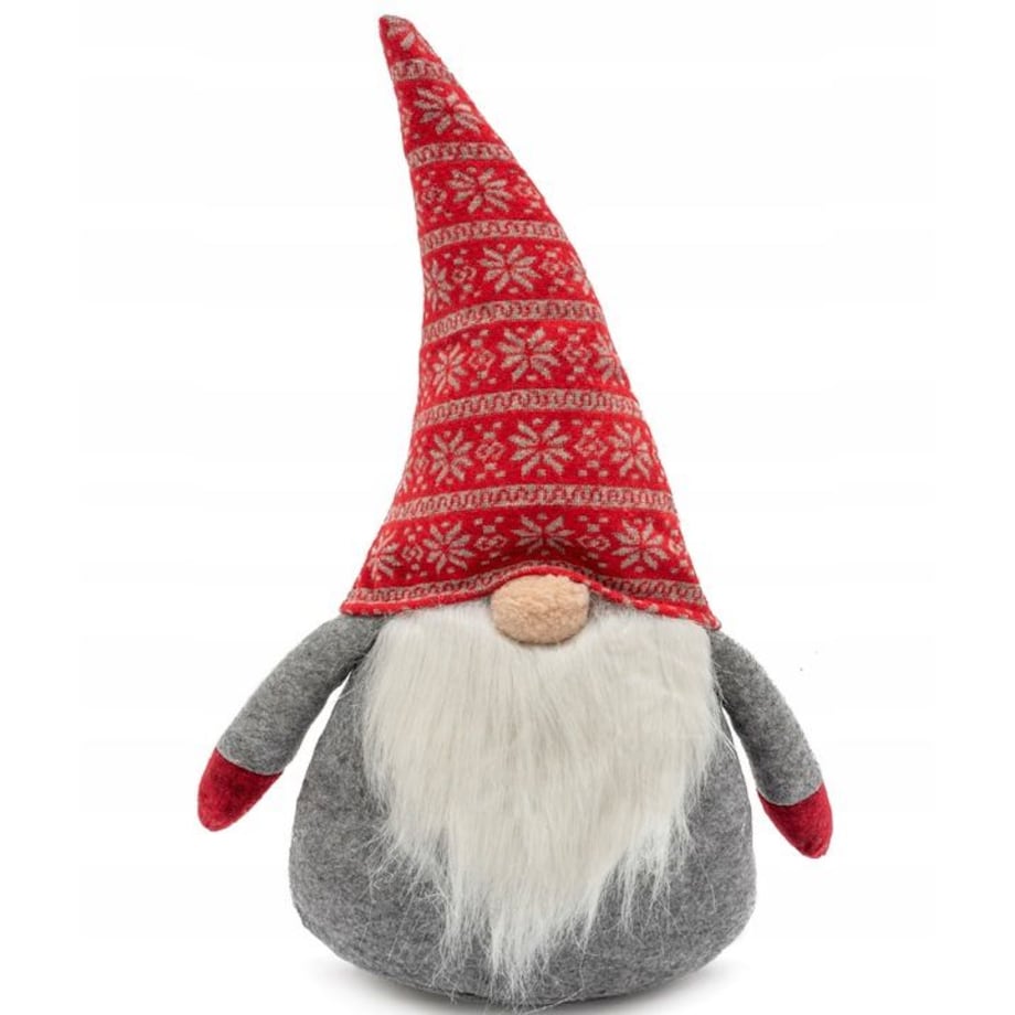 Skrzat świąteczny 50cm RED/GREY YX-019