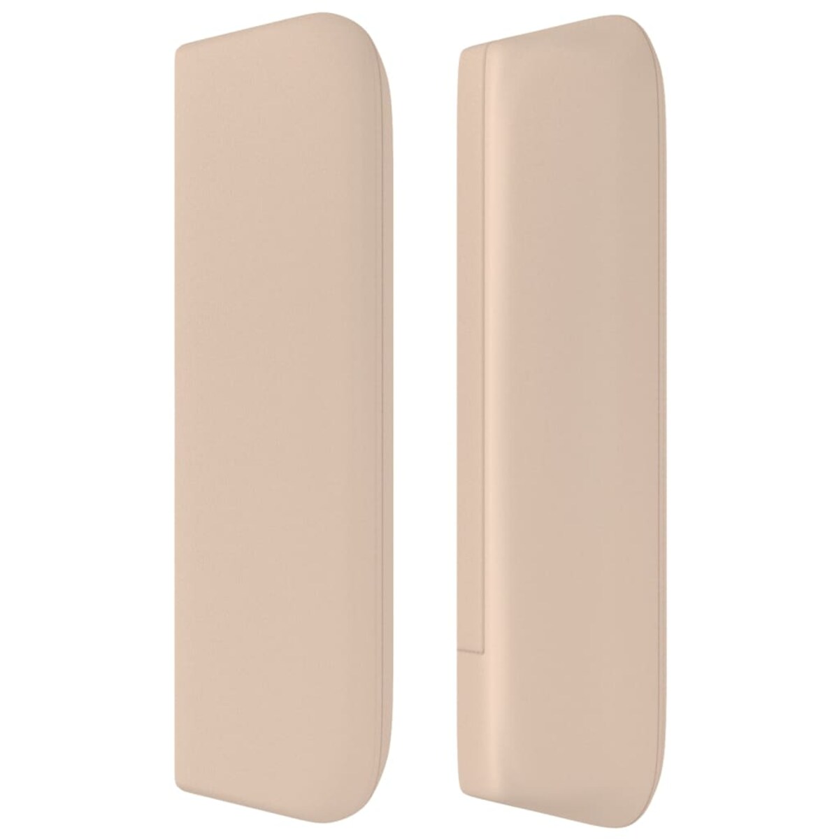 vidaXL Zagłówek uszak, cappuccino, 203x16x78/88 cm, sztuczna skóra