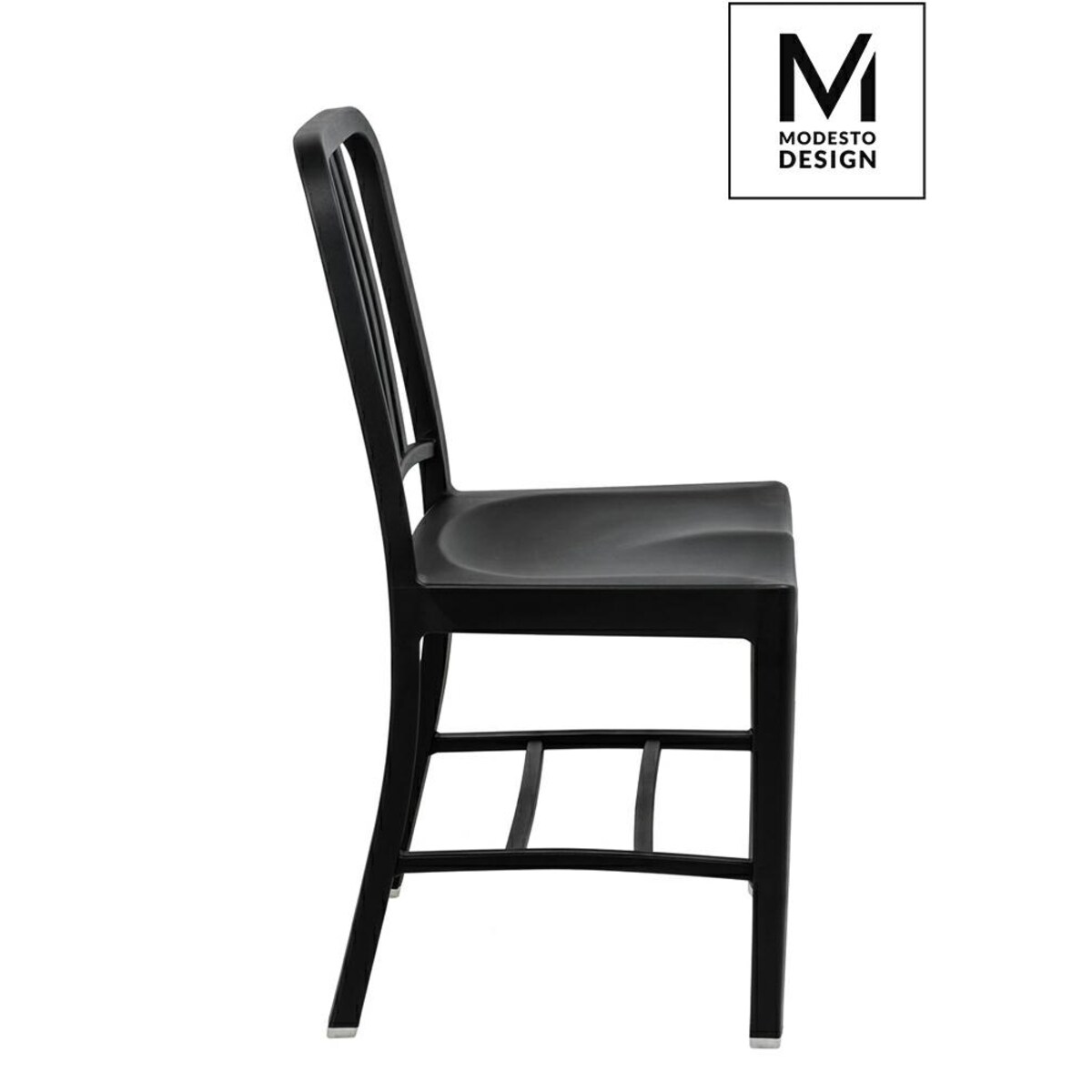 MODESTO krzesło VEGA czarne - polipropylen