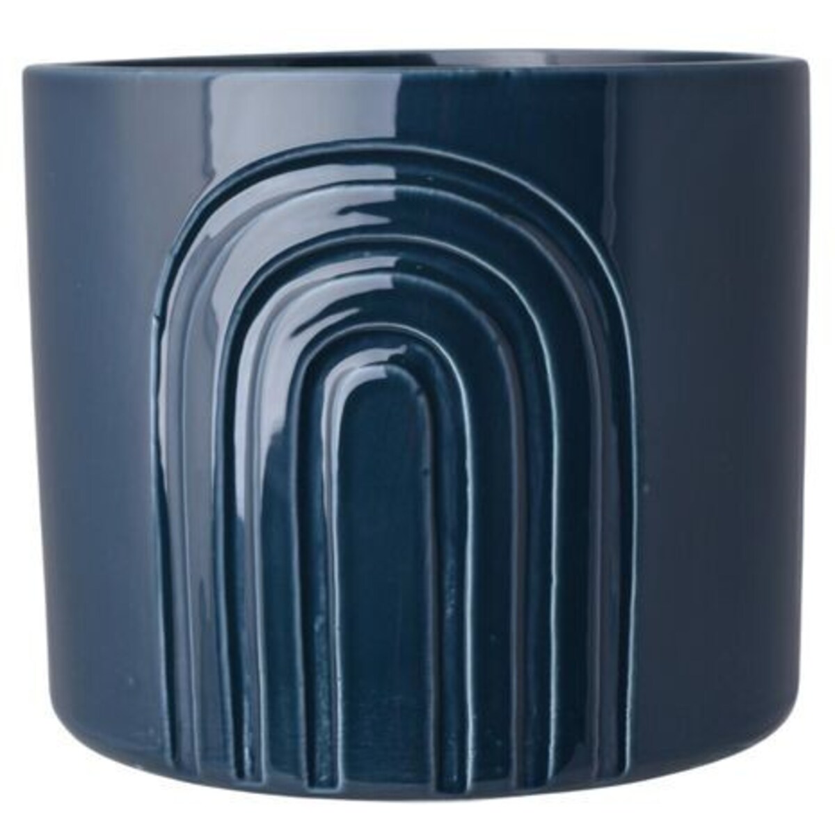 Doniczka ceramiczna 20,5x20,5x18 cm HUDON-3 granatowa