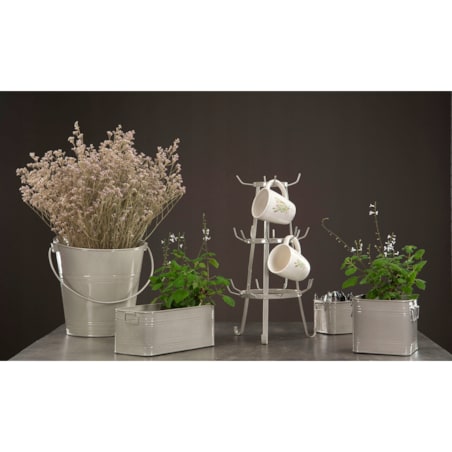 3 szt. DONICZKA LUKE styl loft METALOWA szara