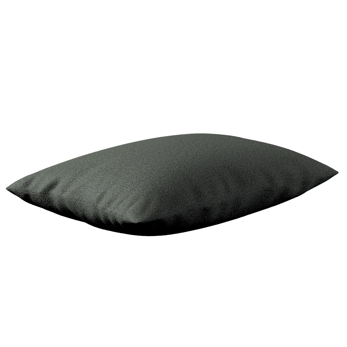 Poszewka Kinga na poduszkę prostokątną 60x40 ciemno szara bukla