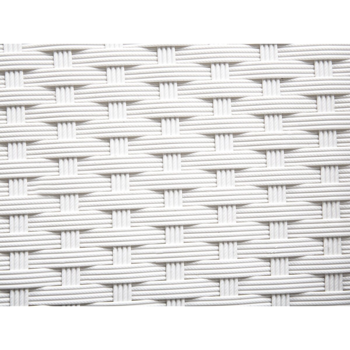 Stół ogrodowy z technorattanu 220 x 100 cm biały ITALY