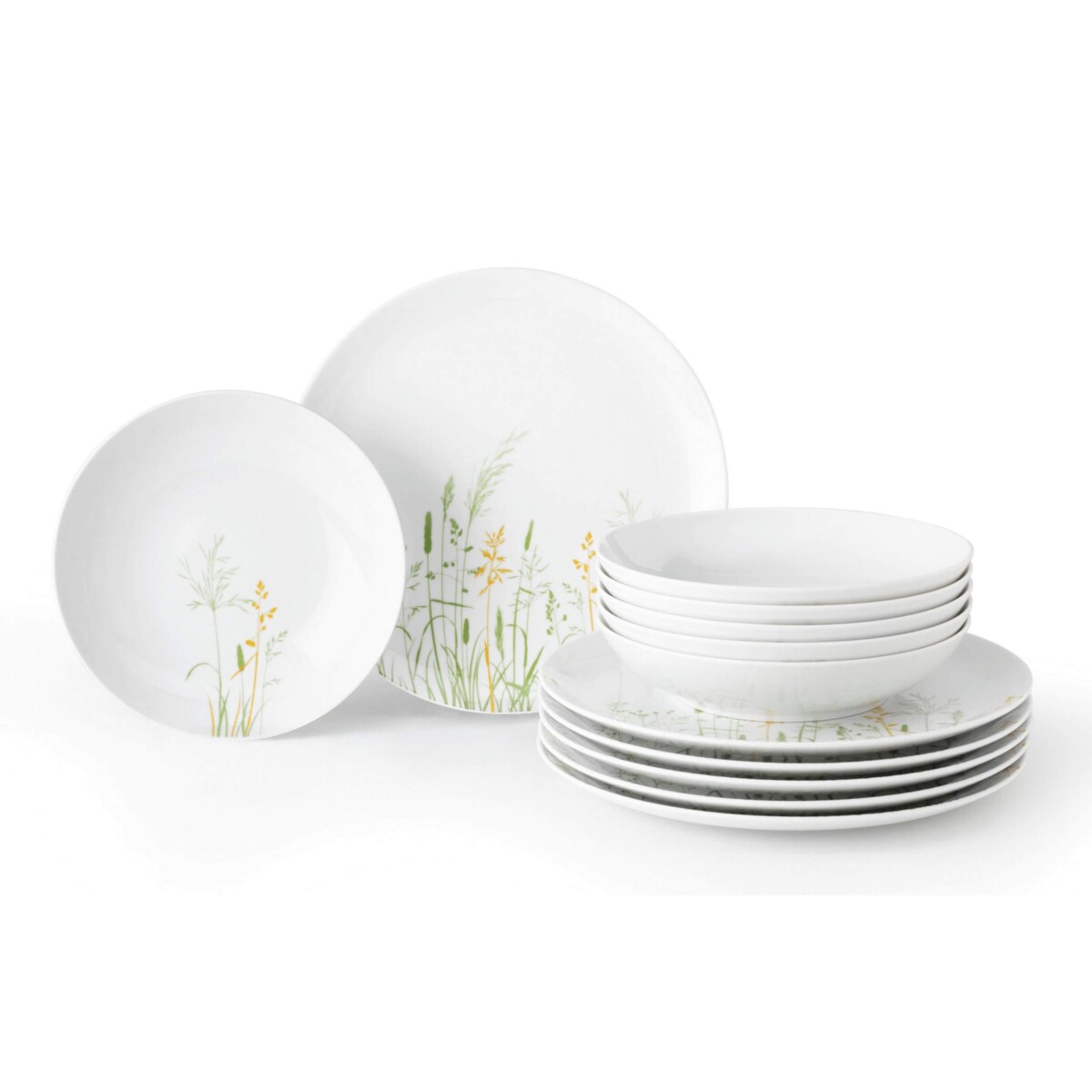 SELTMANN MEADOW GRASSES GREEN Serwis obiadowy dla 6 osób