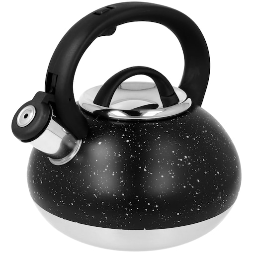 Czajnik stalowy z gwizdkiem 2.0L indukcja gaz czarny marmurek BRUNBESTE BB-2397