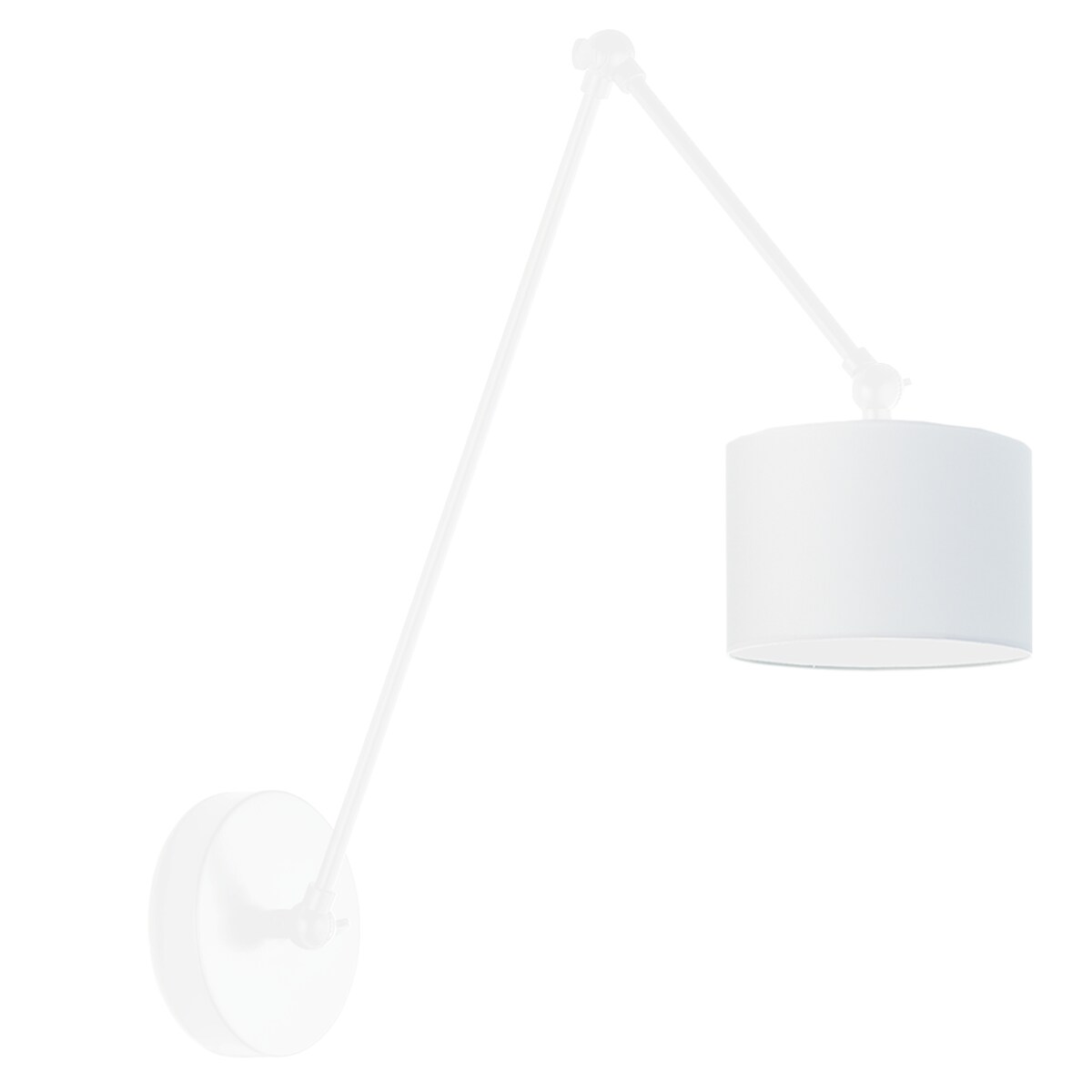Kinkiet przegubowy lampa ścienna lampa na ścianę regulowany z abażurem walec SOUL II