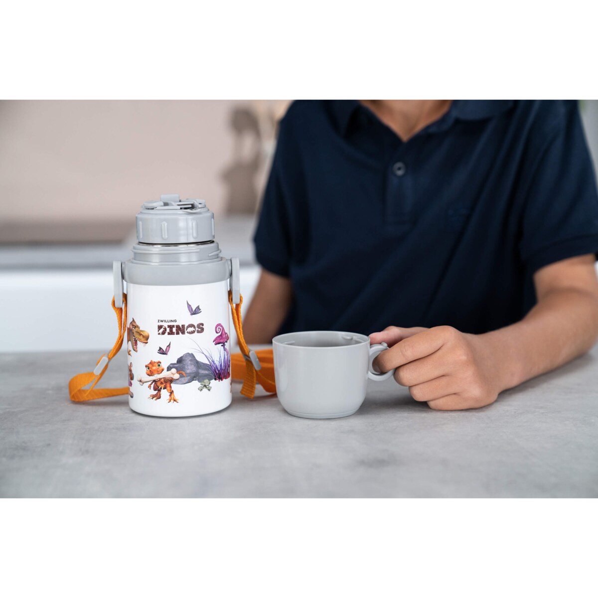 Kubek termiczny Zwilling Thermo Dinos - Biały, 380 ml