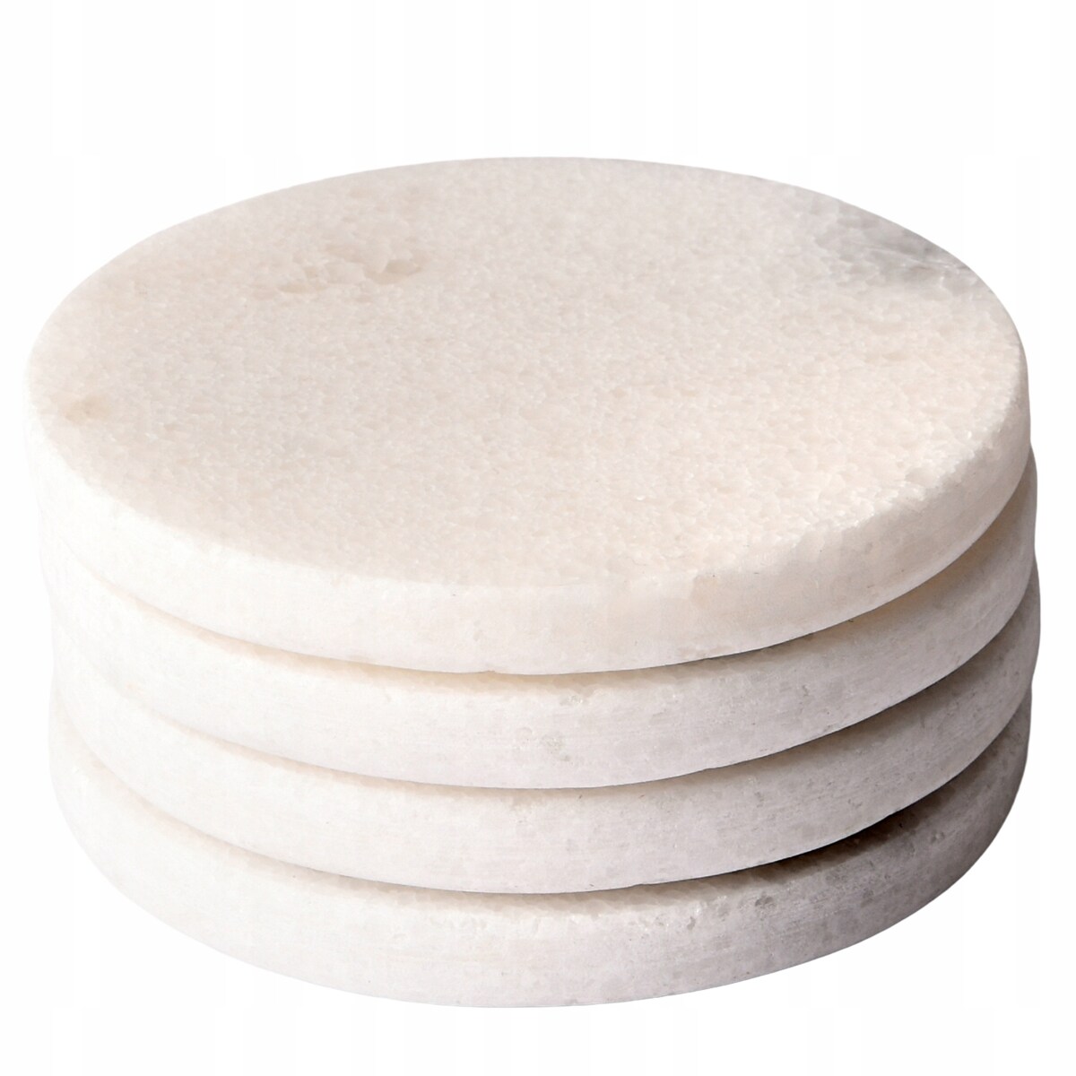 PODSTAWKI POD KUBEK KUBKI MARMUROWA BIAŁA DEKORACYJNA ZESTAW PODSTAWKA 4SZT