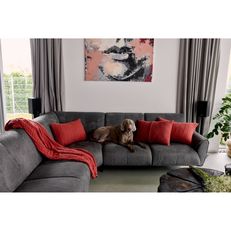 Pled warkocz ceglasty, 130 x 160 cm, La Manta