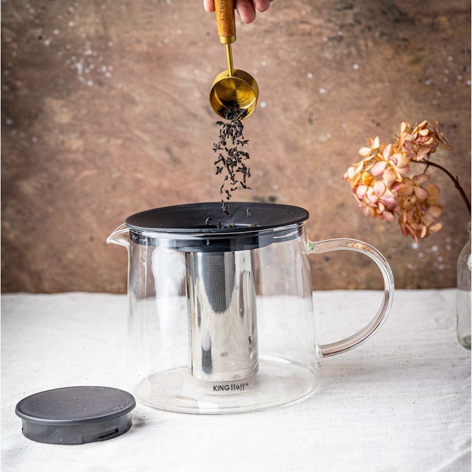 Dzbanek zaparzacz do herbaty kawy 1.0L KINGHOFF